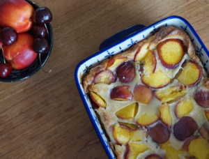 nectarine clafoutis